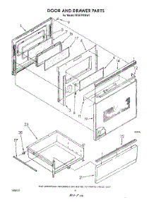 06 - Door And Drawer , Literature And Optional parts for Whirlpool Range RF387PXWW1 from AppliancePartsPros.com