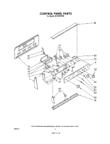 03 - Control Panel parts for Whirlpool Range RF387PXPW0 from AppliancePartsPros.com