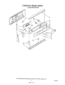 03 - Control Panel parts for Whirlpool Range RF387PXWW2 from AppliancePartsPros.com