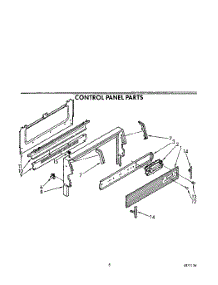 05 - Control Panel parts for Whirlpool Range SF385PEWW2 from AppliancePartsPros.com