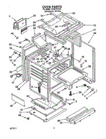 05 - Oven parts for Whirlpool Range SF367PEYQ3 from AppliancePartsPros.com