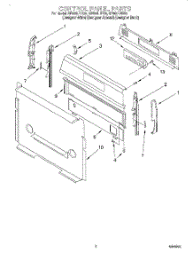 02 - Control Panel parts for Whirlpool Range SF395LEEB0 from AppliancePartsPros.com