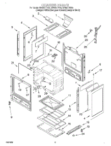 04 - Chassis parts for Whirlpool Range SF395LEEB0 from AppliancePartsPros.com