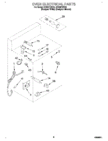 04 - Oven Electrical, Literature parts for Whirlpool Range SF380PEWZ0 from AppliancePartsPros.com