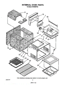 Internal Oven parts for Whirlpool Range SF365BEPW4 from AppliancePartsPros.com