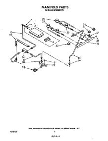 Manifold parts for Whirlpool Range SF365BEPW4 from AppliancePartsPros.com