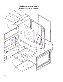 03 - External Oven parts for Whirlpool Range SF395BEPW1 from AppliancePartsPros.com