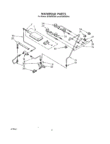 04 - Manifold parts for Whirlpool Range SF395BEPW1 from AppliancePartsPros.com