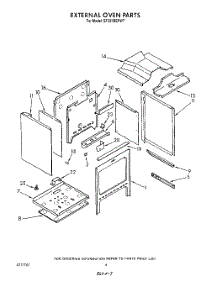 03 - External Oven parts for Whirlpool Range SF365BEPW7 from AppliancePartsPros.com