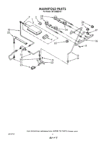 04 - Manifold parts for Whirlpool Range SF365BEPW7 from AppliancePartsPros.com