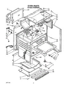 06 - Oven parts for Whirlpool Range SF385PEWW4 from AppliancePartsPros.com