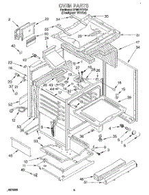 05 - Oven parts for Whirlpool Range SF367PEYQ4 from AppliancePartsPros.com