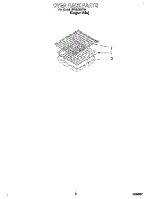 07 - Oven Rack, Literature parts for Whirlpool Range SF365BEYQ5 from AppliancePartsPros.com