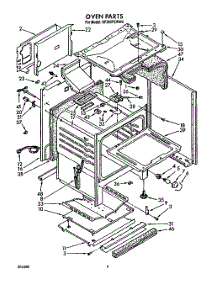 05 - Oven parts for Whirlpool Range SF385PEWW0 from AppliancePartsPros.com