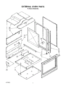 03 - External Oven parts for Whirlpool Range SF365BEPW2 from AppliancePartsPros.com