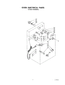 05 - Oven Electrical parts for Whirlpool Range SF365BEPW2 from AppliancePartsPros.com