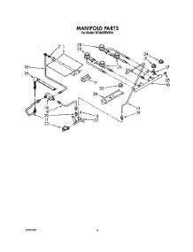 04 - Manifold parts for Whirlpool Range SF365BEWW0 from AppliancePartsPros.com