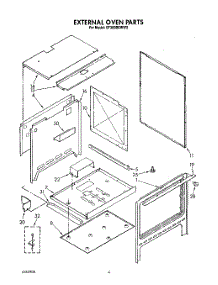 03 - External Oven parts for Whirlpool Range SF365BEWW3 from AppliancePartsPros.com