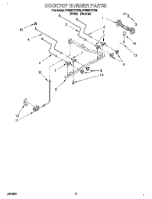03 - Cooktop Burner parts for Whirlpool Range SF385PEYN3 from AppliancePartsPros.com