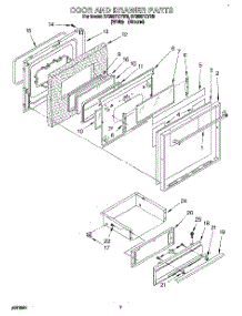 07 - Door And Drawer parts for Whirlpool Range SF385PEYN3 from AppliancePartsPros.com