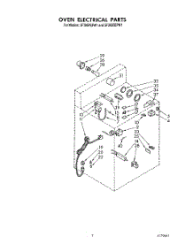 05 - Oven Electrical parts for Whirlpool Range SF395PEPW1 from AppliancePartsPros.com