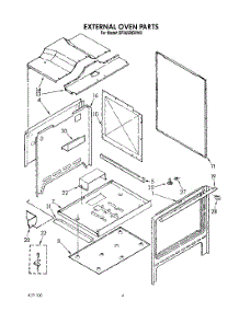 03 - External Oven parts for Whirlpool Range SF365BEWW2 from AppliancePartsPros.com