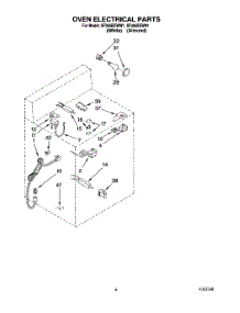 04 - Oven Electrical parts for Whirlpool Range SF365BEWN1 from AppliancePartsPros.com