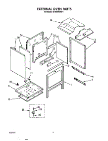 03 - External Oven parts for Whirlpool Range SF395PEWW1 from AppliancePartsPros.com