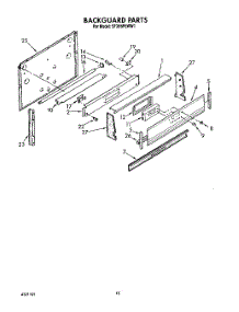 07 - Backguard, Optional parts for Whirlpool Range SF395PEWW1 from AppliancePartsPros.com