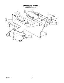 04 - Manifold parts for Whirlpool Range SF395PEPW4 from AppliancePartsPros.com