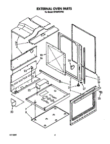External Oven parts for Whirlpool Range SF395PEPW3 from AppliancePartsPros.com