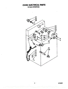 Oven Electrical parts for Whirlpool Range SF395PEPW3 from AppliancePartsPros.com