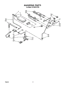 04 - Manifold parts for Whirlpool Range SF395PEPW0 from AppliancePartsPros.com