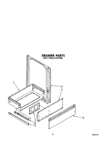 07 - Drawer (For 2 Track System) parts for Whirlpool Range SF395PEPW0 from AppliancePartsPros.com