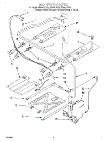 03 - Manifold parts for Whirlpool Range SF395LEEQ0 from AppliancePartsPros.com
