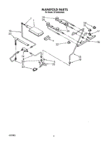 04 - Manifold parts for Whirlpool Range SF395PEWW0 from AppliancePartsPros.com