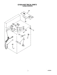 05 - Oven Electrical parts for Whirlpool Range SF395PEWW0 from AppliancePartsPros.com