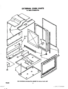04 - External Oven parts for Whirlpool Range SF365BEPW0 from AppliancePartsPros.com