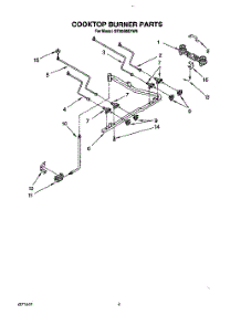 04 - Cooktop Burner parts for Whirlpool Range SF365BEYW0 from AppliancePartsPros.com