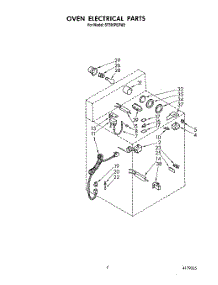 05 - Oven Electrical parts for Whirlpool Range SF395PEPW2 from AppliancePartsPros.com