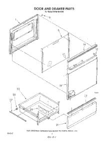05 - Door And Drawer parts for Whirlpool Range RF367BXVW0 from AppliancePartsPros.com