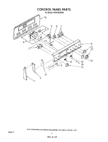 03 - Control Panel parts for Whirlpool Range RF367BXWW0 from AppliancePartsPros.com