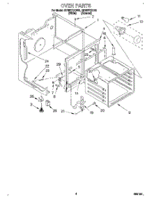 03 - Oven parts for Whirlpool Range RF367PXDN0 from AppliancePartsPros.com