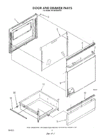 05 - Door And Drawer parts for Whirlpool Range RF367BXWW1 from AppliancePartsPros.com