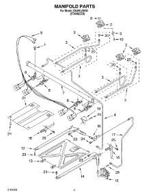 03 - Manifold parts for Whirlpool Range GS465LEKS0 from AppliancePartsPros.com