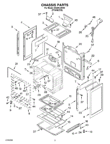 04 - Chassis parts for Whirlpool Range GS465LEKS0 from AppliancePartsPros.com
