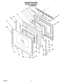 05 - Door parts for Whirlpool Range GS465LEKS0 from AppliancePartsPros.com