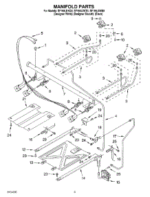 03 - Manifold parts for Whirlpool Range SF195LEKB0 from AppliancePartsPros.com