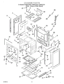 04 - Chassis parts for Whirlpool Range SF365PEGQ6 from AppliancePartsPros.com