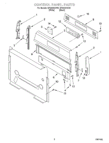 02 - Control Panel parts for Whirlpool Range SF340BEHB0 from AppliancePartsPros.com